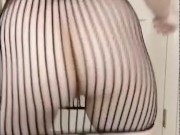 showing off my body and dancing in fishnet bodystockings 15/16