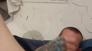 Playing with my big cock (double fist it at the end) 😍😘💦👅🤑