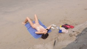 VOYEUR for NUDIST Girl at Public Bwach