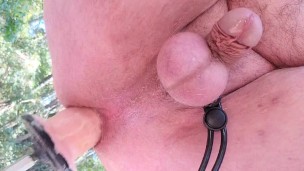 Starving bussy fed dildo squirting continuously