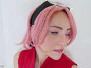 Sakura Haruno Ahegao Blowjob V.2 (NARUTO COSPLAY) 2/16