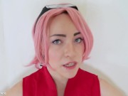 Sakura Haruno Ahegao Blowjob V.2 (NARUTO COSPLAY) 4/16