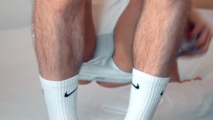 Cumming with White Lacoste Shoes /// Jordan Wilder