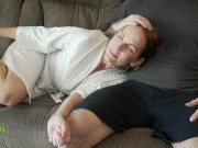 Mommy And StepSon Share A Couch 4/16