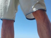 Watch your stepbrother piss on the beach...