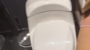 18 Latina Teen step sister impregnated in bathroom by daddy POV doggystyle creampie