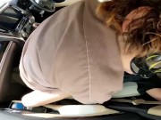 バレーボール試合前に不倫男とカーセックスする人妻 16/16