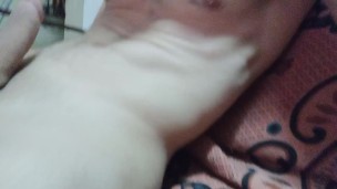 Athletic guy loves to record himself while he is masturbating