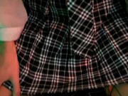 Close-up sexy caressing my tight pussy. Masturbation with penetration 1/16