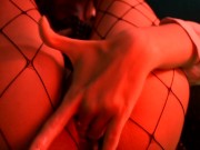 Close-up sexy caressing my tight pussy. Masturbation with penetration 15/16