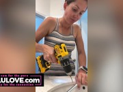 Babe spreading freshly fucked cunt open closeup before trading truck in plus TikTok bloopers & behind the scenes - Lelu Love 10/16