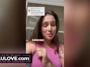Babe spreading freshly fucked cunt open closeup before trading truck in plus TikTok bloopers & behind the scenes - Lelu Love 11/16