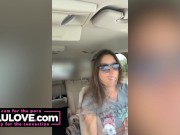 Babe spreading freshly fucked cunt open closeup before trading truck in plus TikTok bloopers & behind the scenes - Lelu Love 6/16