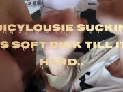 1st EVER BLOWJOB - Sucking My Step Bros Cock until its Hard... It was So Floppy 1/16