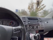 StreetFuck - Canadian Babe with Perfect Tits Sky Pierce Hitchhikes to Suck And Ride Cock 6/16