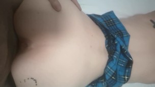 SEXO CASERO Colegiala Caliente me pide que la ponga de perrito