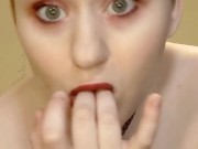 PLaying with my tight pink pussy and cumming - big titty pawg goth compilation 12/16