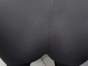 Pawg thick teen gf teases and bends over in tight leggings 15/16