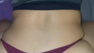 Fatass Latina with juicy pussy takes cock POV