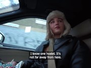 Public Agent Cute blonde college girl exposes small tits sucks and fucks big cock for cash 7/16