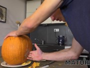 MATURE4K. Mature woman makes it with stepson on occasion of Halloween 5/16