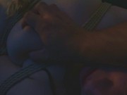 POV using a submissive slut Danny Moon behind scenes when she's tied with shibari 12/16