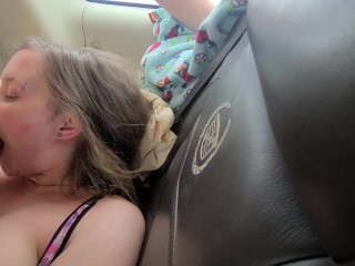 Cum shot on face, swallow!