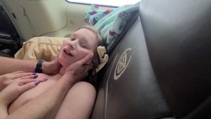 Amazing car sex, bj, pink pussy, cum on face!