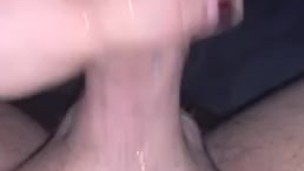 Up close cumshot
