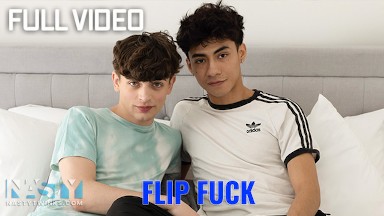 NastyTwinks - Flip Fuck - Zayne Bright Luca Ambrose take turns fucking each other bareback in bed - Full vid