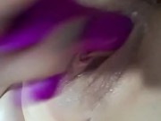 squirt with a girl's dildo on video call