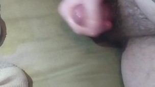 Masturbating chubby guy who moans