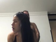 My stepdad fucks me doggy style while my mom works. 10/16