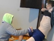 Chump Can't even Pull Out Phone to Record before Cumming All over Heather Kane! 5/16