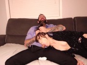 Stepdad and Stepdaughter. Risky Cum in her Mouth. (HARD FACE FUCKING) 13/16