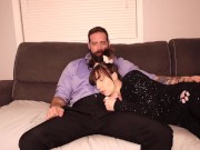 Stepdad and Stepdaughter. Risky Cum in her Mouth. (HARD FACE FUCKING) 3/16