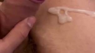 Polla sin cortar se viene a chorros