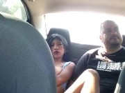 Riding in the uber makes me undress and touches me 13/16