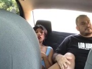 Riding in the uber makes me undress and touches me 16/16