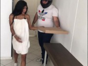 The pizza man arrives and I offer him my body so as not to pay him 2/16