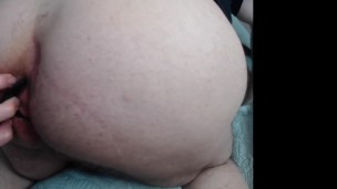 Removing my plug with dripping lube from my ass