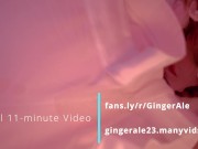 Fucking my Satin Panties till Cum | Pigtailed Big Tits Curvy Redhead Pantyjob | Ginger Ale 15/16