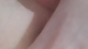 Gay twink fucking himself with huge dildo
