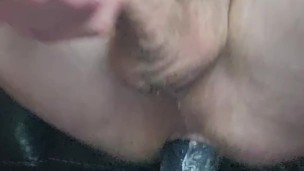New Big Black Dildo, First Nut