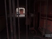 DEBT4k. Bald debt collector drags stunning belle into quick fuck on sofa 2/16