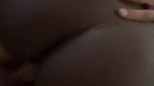 Thick booty Ebony loves to ride my dick before work 🍆💦