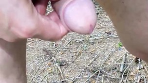 Masturbation in woods