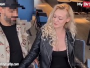 MyDirtyHobby - Gorgeous babe with pierced nipples public fuck 2/16