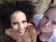 Arrg... Obdachloser im Wald! Pennerglück mal anders! 2 Fickfotzen besorgen es ihm richtig hart! 16/16