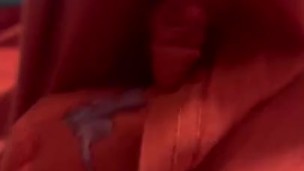 Hidden Cumshot through boxers